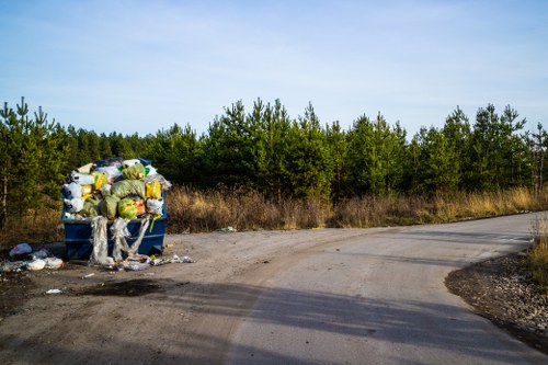 Recycling facilities processing construction waste materials