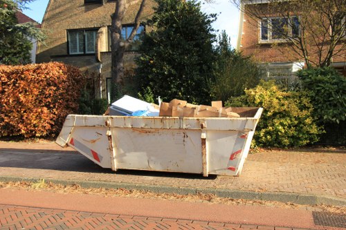 Customer support for skip hire services